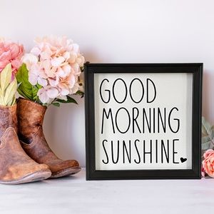 Good Morning Sunshine Rae Dunn Inspired Wall Decor